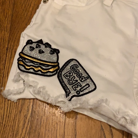 Denim shorts Lalabobo k-pop shorts White size 24 - Picture 5 of 6